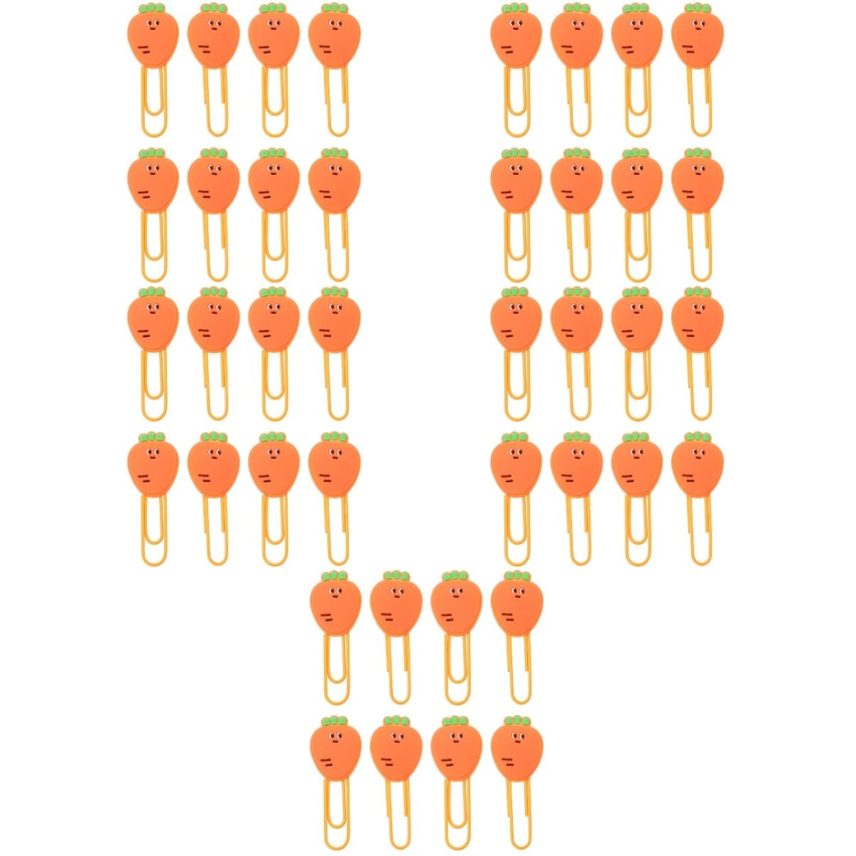 NUOBESTY 40pezzi Graffette Forma Di Frutta Clip Per Documenti Carota Accessori Ufficio e Scuola Design Creativo e Divertente Per Organizzazione Documenti