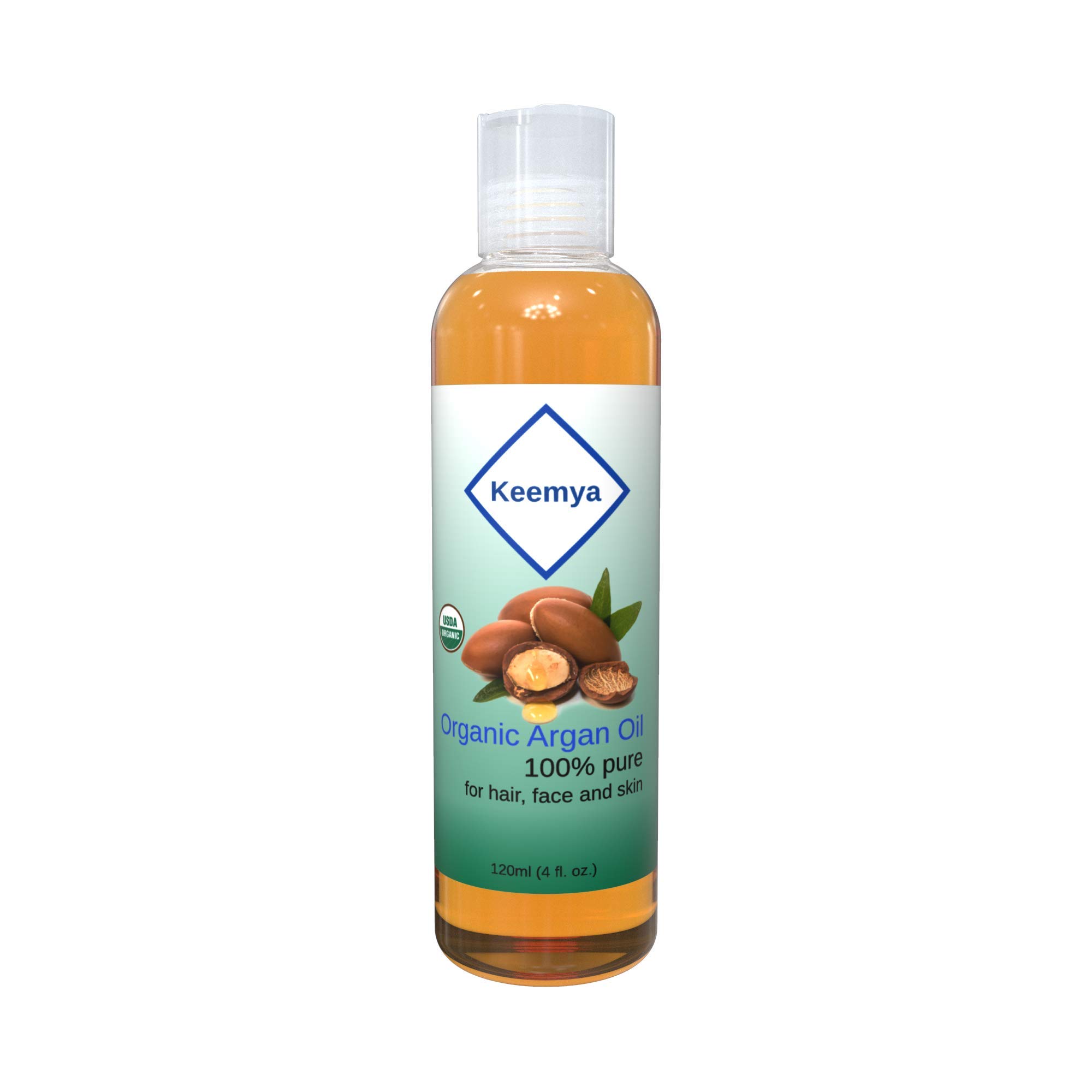 Keemya Organic Argan Oil 120ml (4 oz) Pure For Hair, Face And Skin | زيت ارقان عضوي