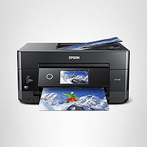 Epson Expression Premium XP-7100 Wireless Color Photo Printer with ADF, Scanner and Copier, Black, Small