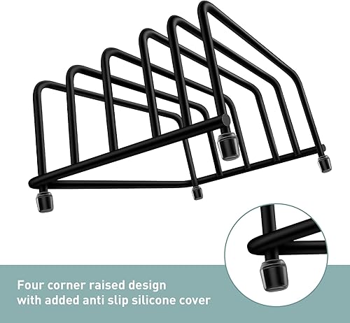 Miniatura 4 de Organizadores de tablas de cortar (ranuras de 1.0 y 0.6 pulgadas de ancho), soportes para tablas de cortar, estantes para tablas de cortar,