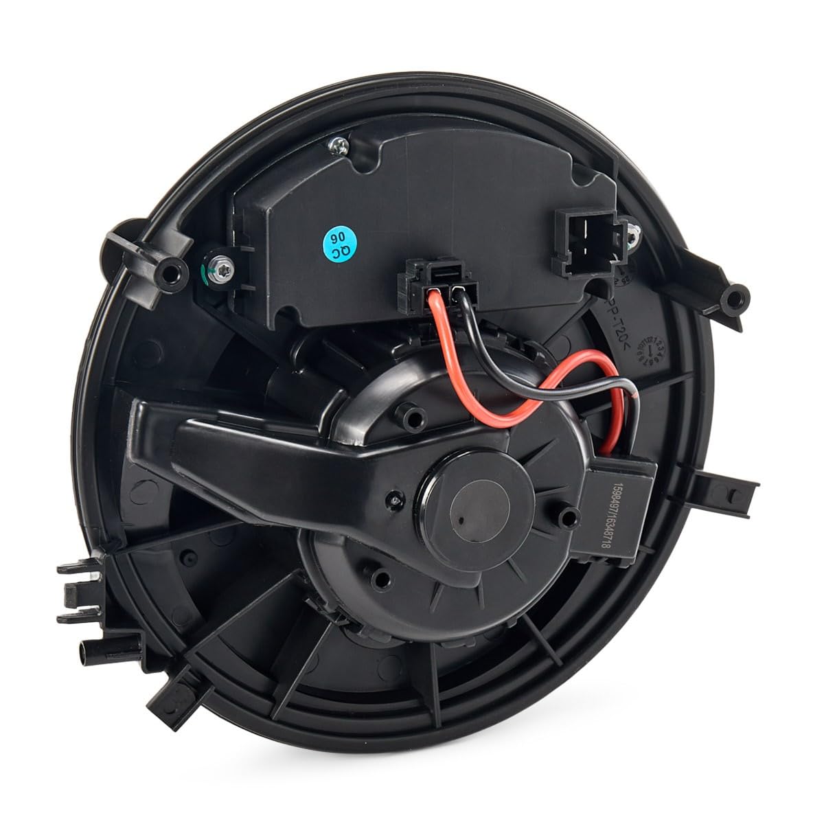 RIDEX Ventilador habitáculo 2669I0224 13,5V Número de enchufes de contacto: 4 compatible con VW Golf VII Hatchback 5G1, BQ1, BE1, BE2 Passat B8 Variant 3G5, CB5 Touran 5T1 Golf VII Variant BA5, BV5