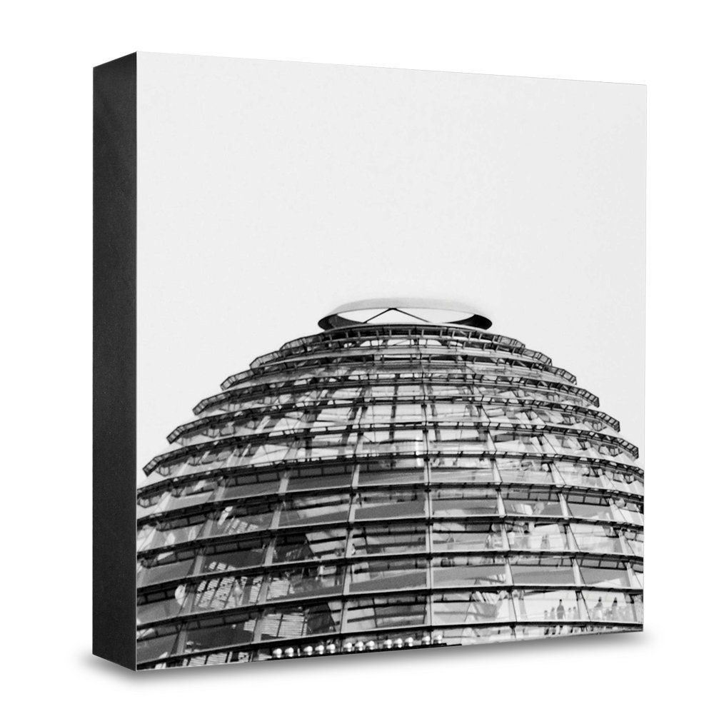 Bloc photo en bois Berlin Reichstag decoration murale architecture