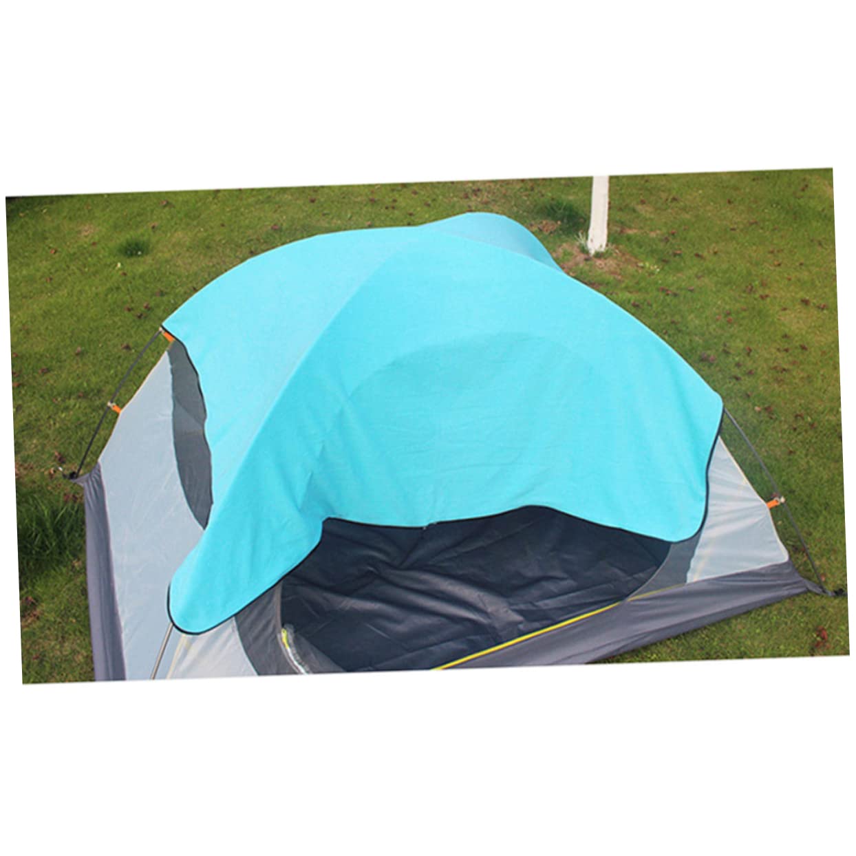 Fleece Schlafsack für Outdoor Aktivitäten Himmelblau Leicht und Langlebig Aufbewahrungstasche zum Wandern für Gäste