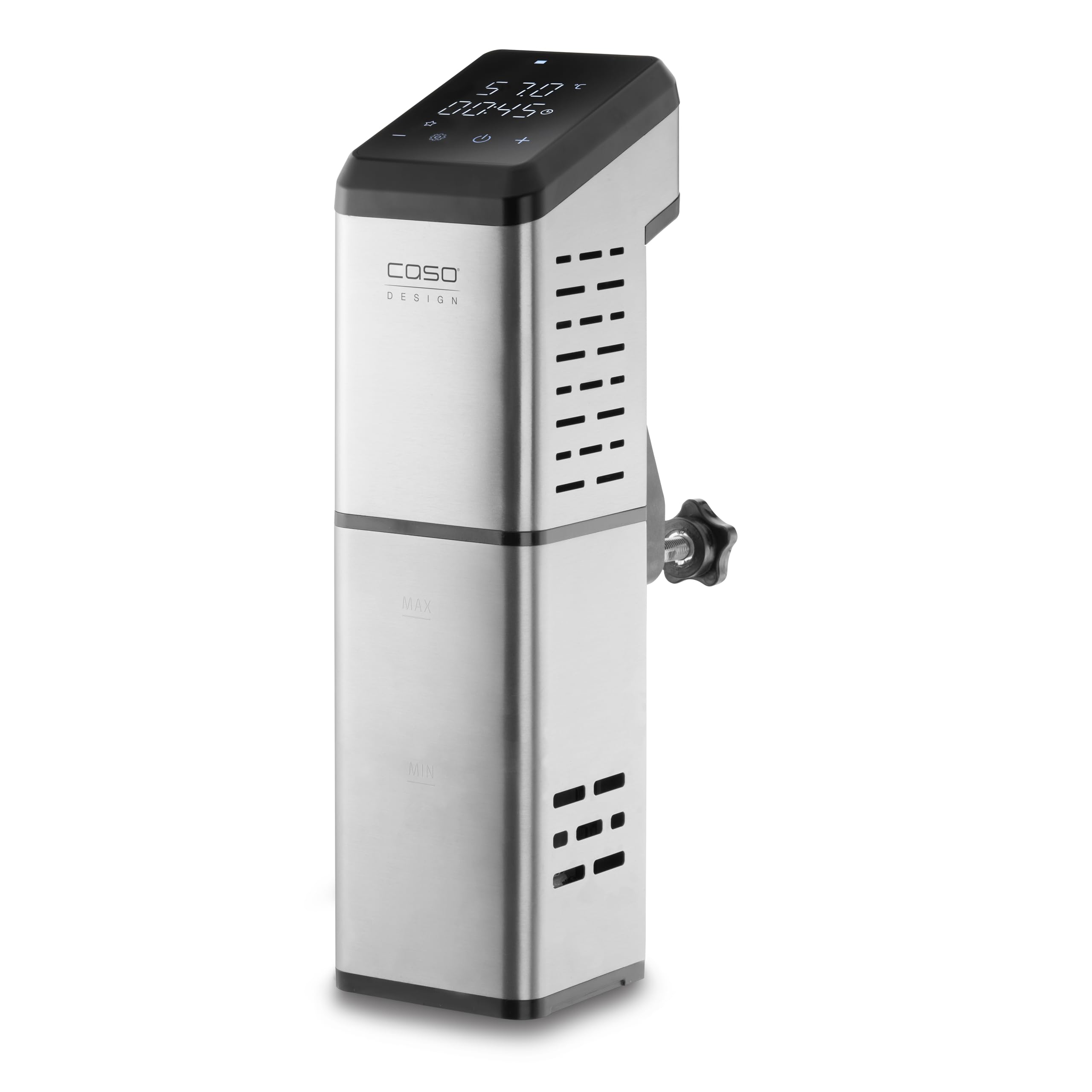 Caso SV 2000 Pro - Sous Vide Roner Cucina a Bassa Temperatura, Argento, Acciaio Inossidabile, 60 Litri, 2000W, 90°C, App Caso Control
