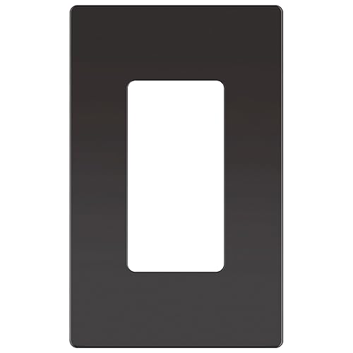 Miniatura 120 de ENERLITES SI8834-BK - Placa de pared decorativa sin tornillos, cubierta de enchufe segura, 4 entradas, 4.68 x 8.30 pulgadas (alto x largo), Negro