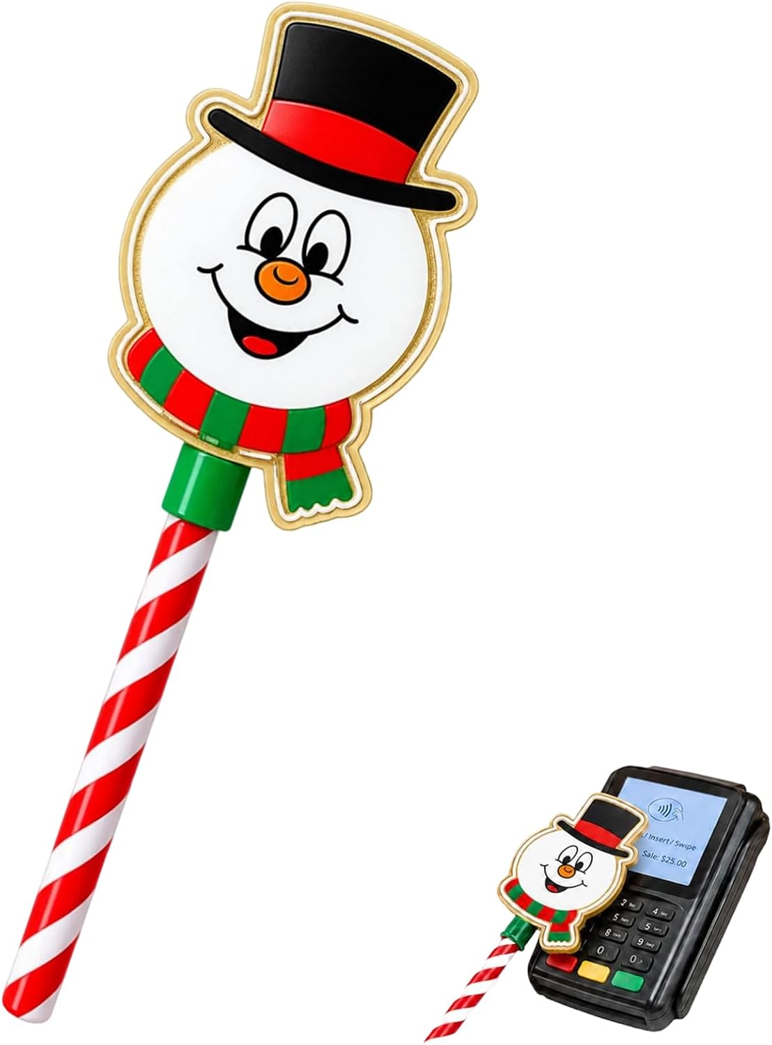 Christmas Tree Credit Card Wand, Novelty Christmas Styles Tap To Pay Wand, Christmas Payment Wand, Xmas Wands Tap To Pay Card Holder Easy Checkout For Debit Credit Cards, Fun Party Favors Gifts (#2)