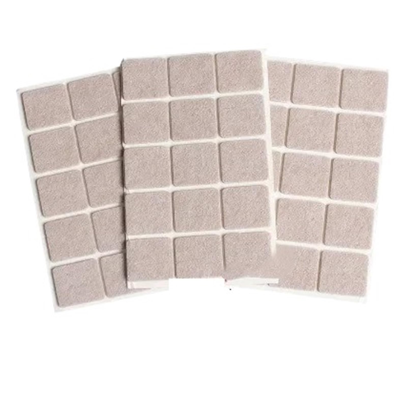 Felt Furniture Protector 3-72Pcs Felt Chair Leg Pads 3.0mm Thick Floor Scratch Protector Mat Mute Non-slip Self Adhesive DIY Furniture Accessories(30x27mm-45pcs)