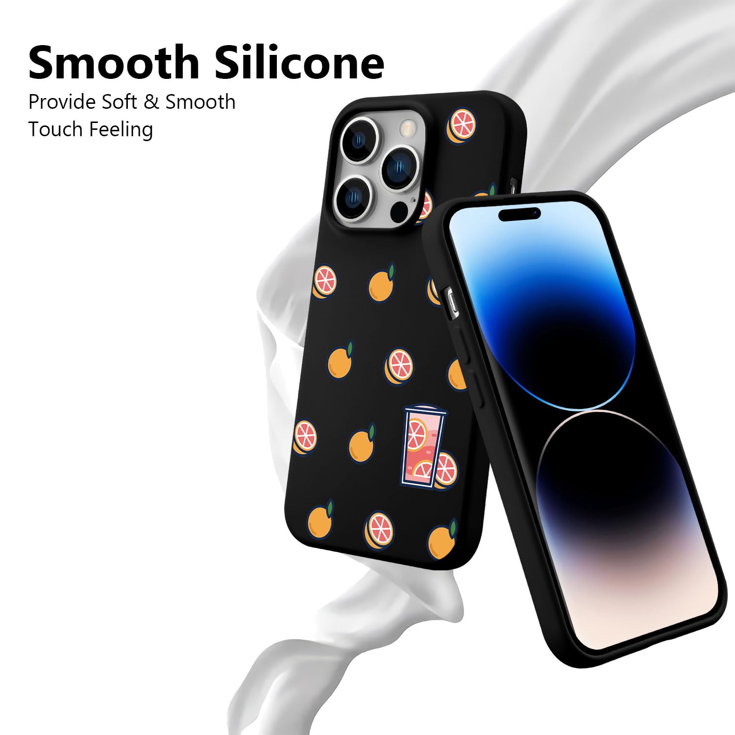 SURPHY - Funda De Silicona Compatible Con IPhone 13 Pro Max (6.7