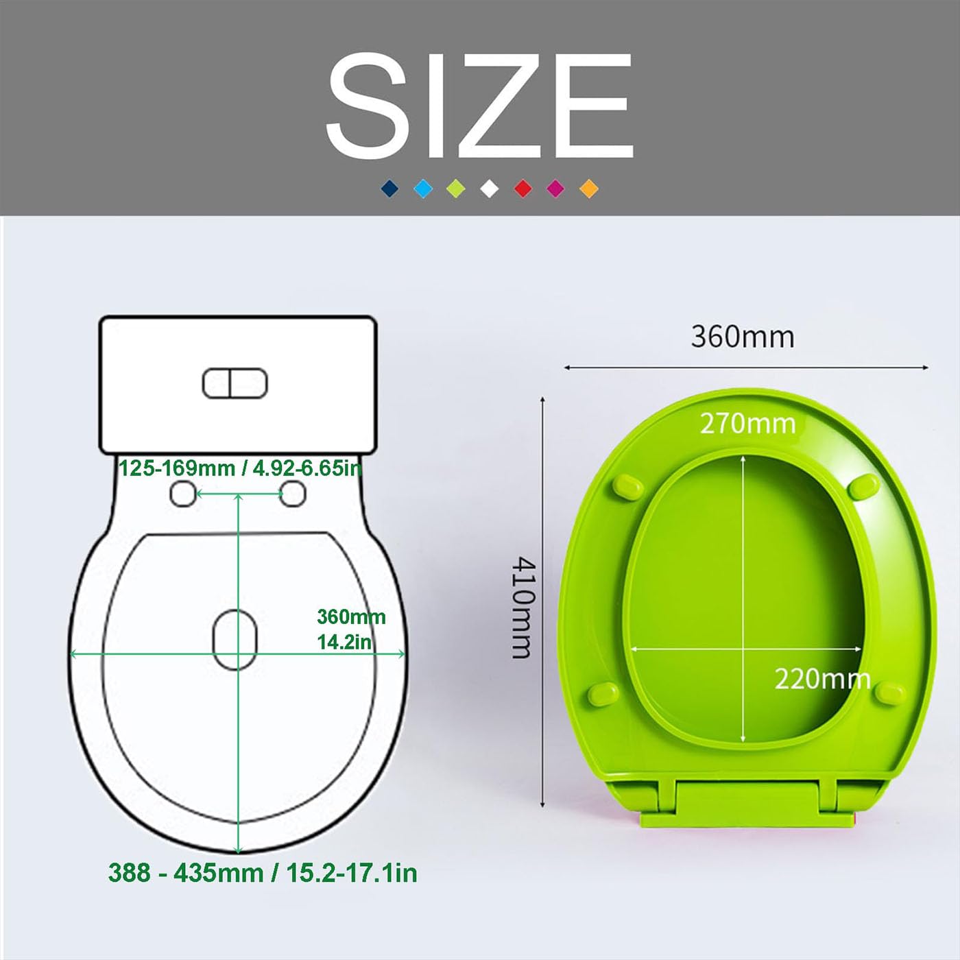 Bemis Round White Plastic Toilet Seat