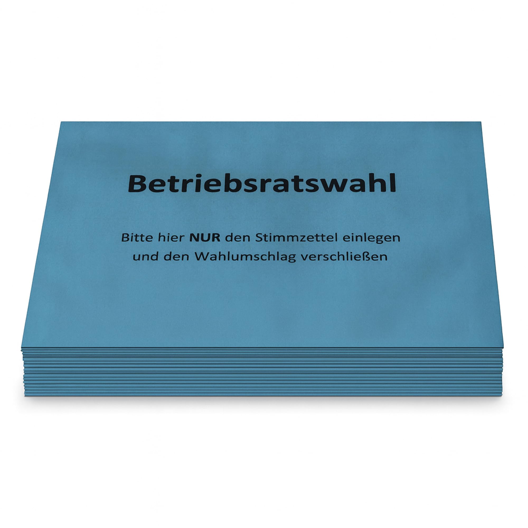 Betriebsratswahl – Innere Wahlumschläge C6 (162 × 114 mm), Recyclingpapier 75 g/m², nassklebend, ideal für Stimmzettel (Blau - Betriebsratswahl, 100 Stück)