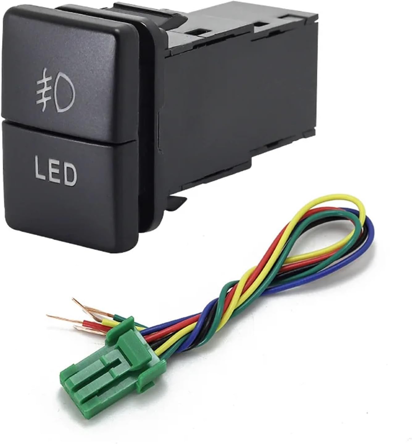 Fit for Suzuki for Ignis for Spacia for Swift for Jimny 2019 Double Button Switch Interior Modification Switch Fog Lamp Tailbox LED