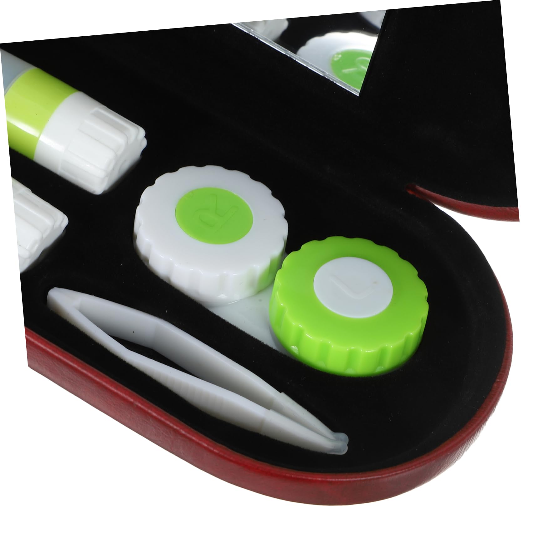 BESTYASH 4 Sätze Brillenetui Brillenbehälter Objektive Brillentrage-Organizer Gläser Fall Aufbewahrungsbox für Brillen Hartschalenetui für Sonnenbrillen Etui für Brillen Pu rot
