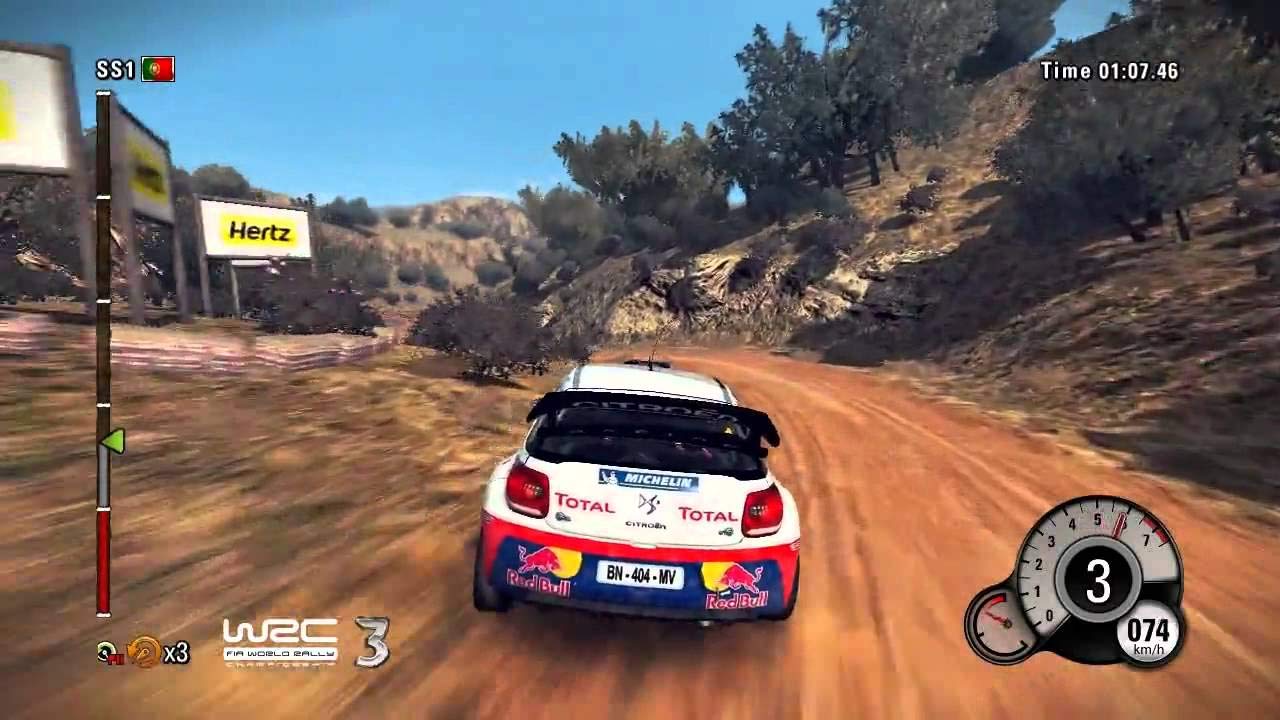Mini Cooper WRC car splashing through water