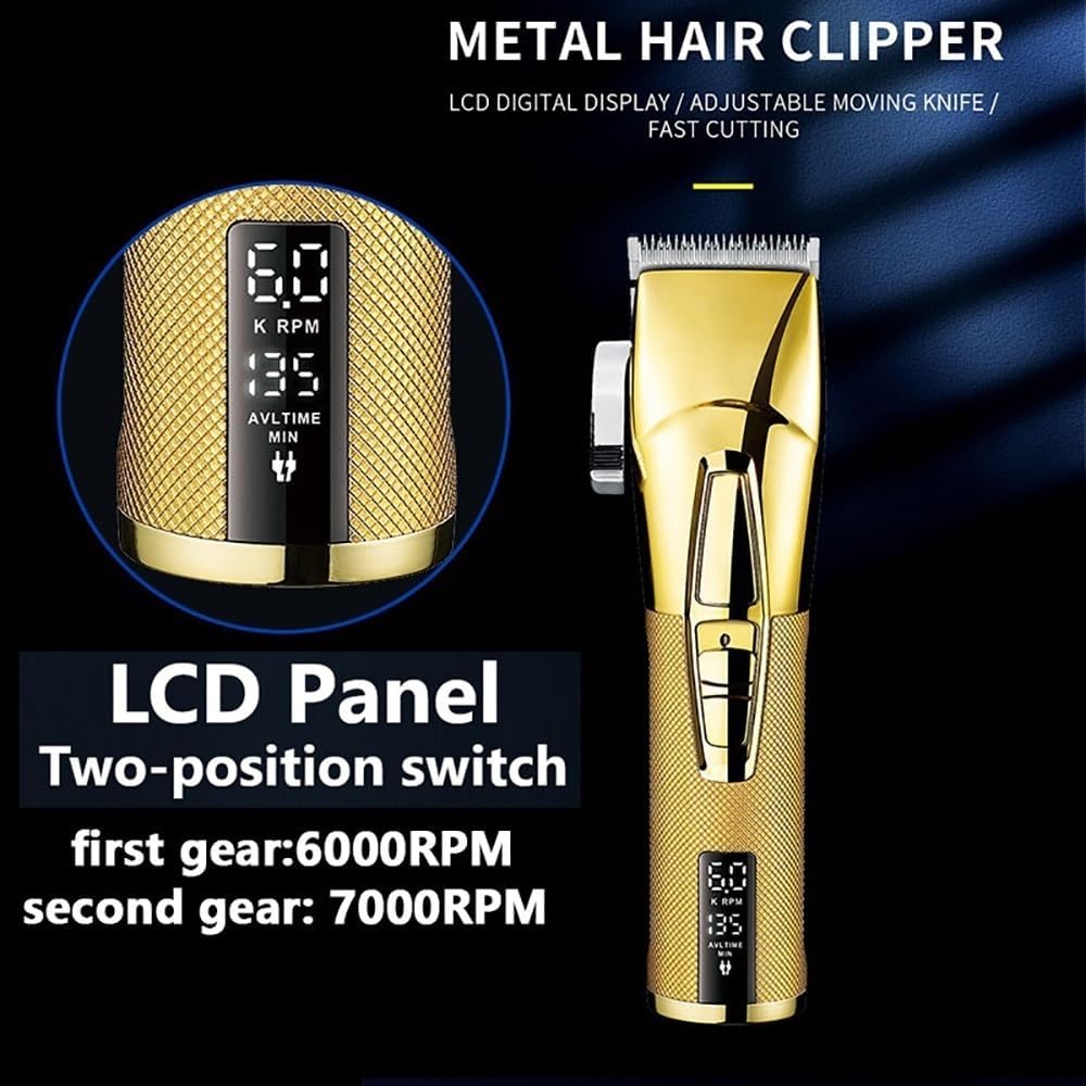 Hair for Men Electric Clippers Extremely Fine Cutting Machine Barbers Precision Cordless Fade Trimmer