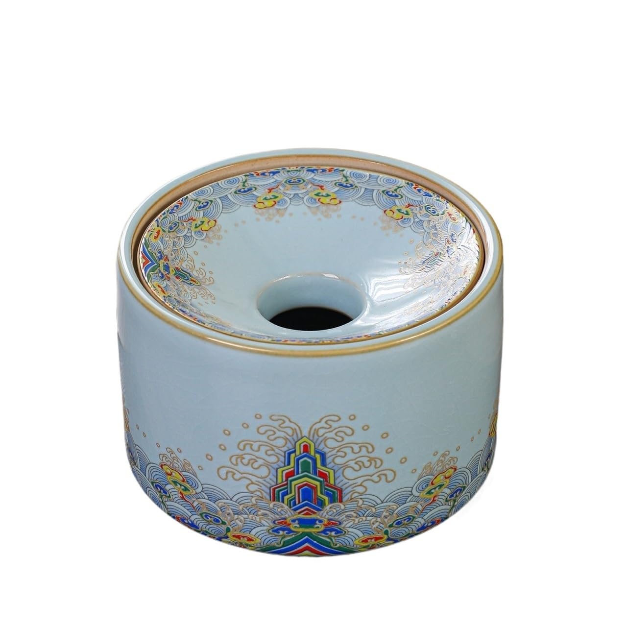 Cigarettes Ashtrays Round Ceramic Ashtray with Lid Small for Home Office