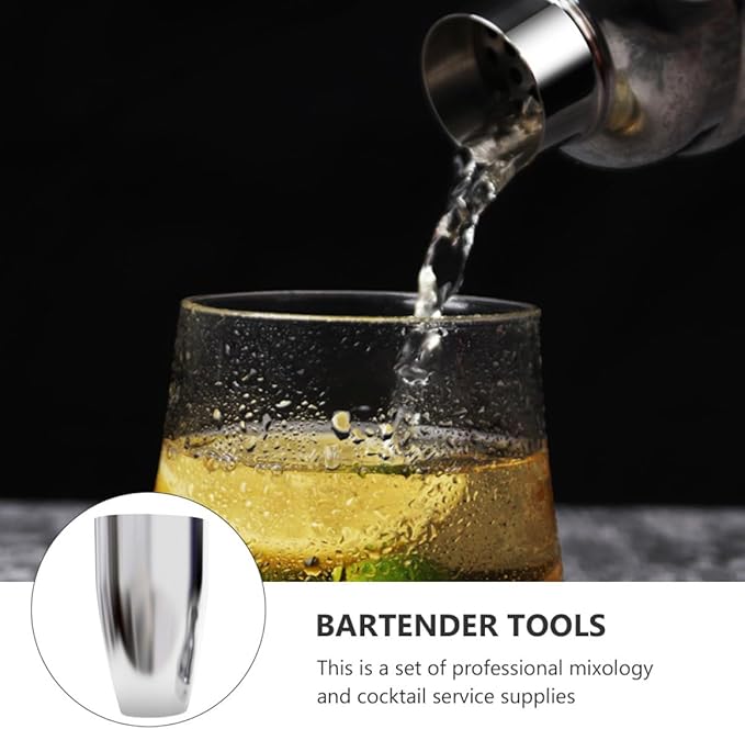 Set de 3 Piezas Coctelera de Acero Inoxidable 750ml miniatura 4