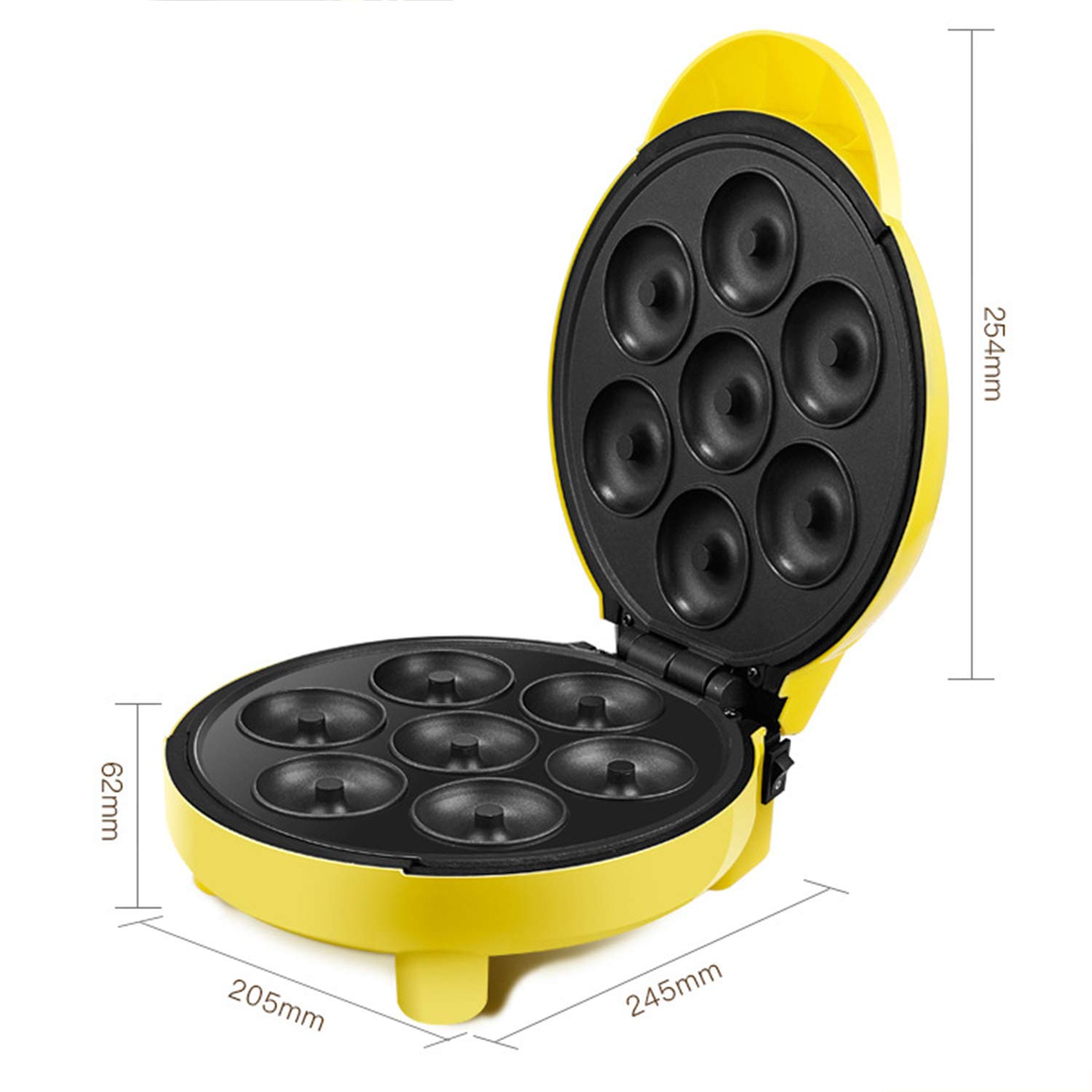 Máquina Para Hacer Galletas Mini Fabricante De Rosquillas Con 7 Platos Antiadherentes De Donas Para Una Cocina Divertida