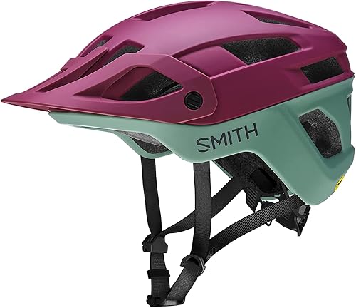 Vista 17 de Smith Engage MIPS - Casco de ciclismo para adultos, casco de bicicleta de montaña + Koroyd, protección ligera para hombres y mujeres Merlot/Aloe Mate