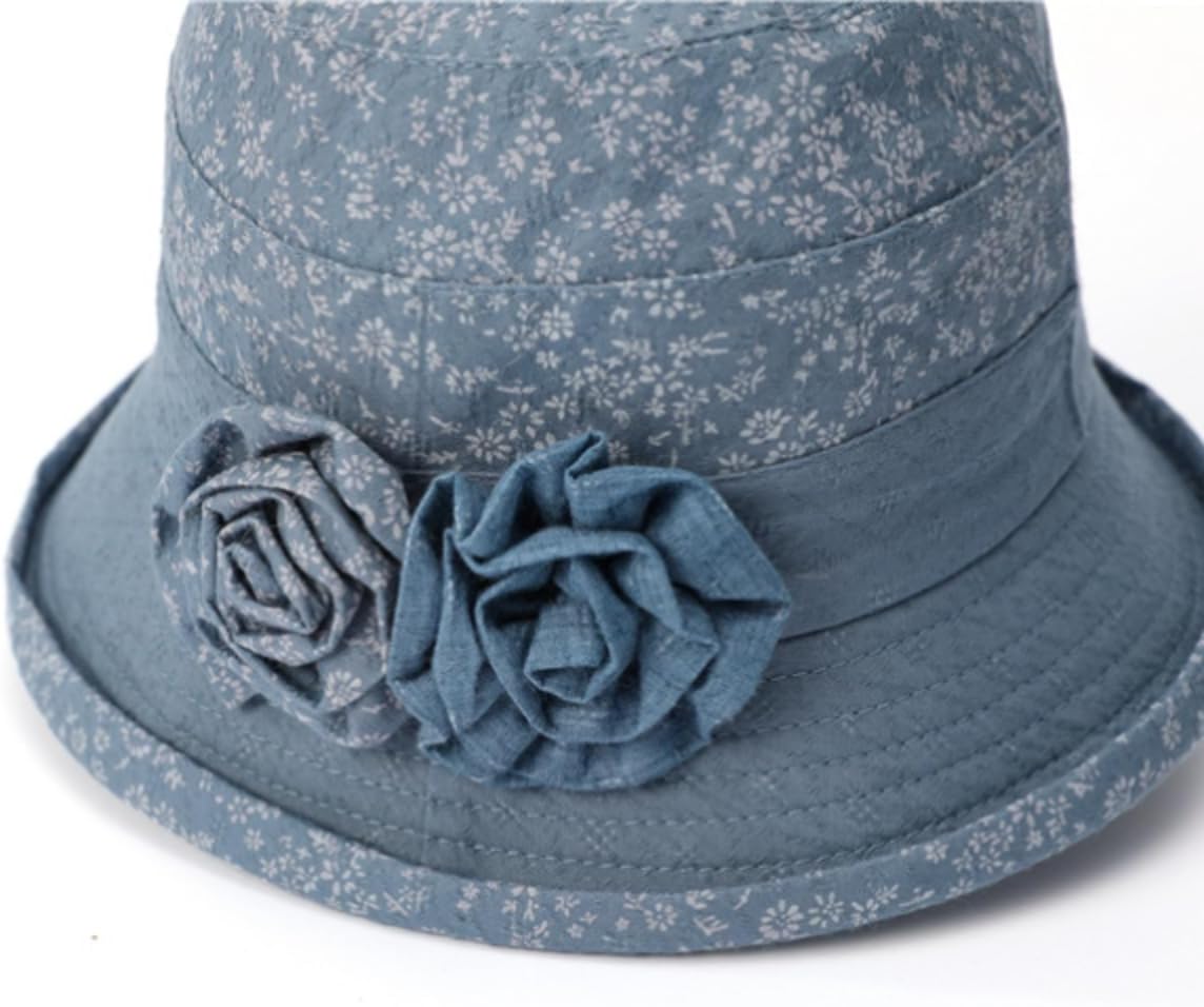 YEKEYI Women's Cotton Linen Bucket Hat Big Brim Hat Summer Sun Beach Cap Visor Sunhat - Image 6