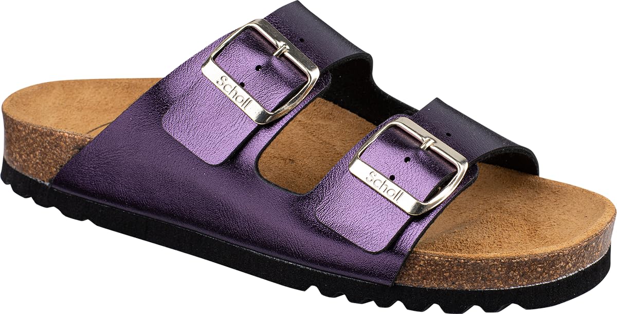 Scholl Women's Josephine Sandal, purple, 7 UK