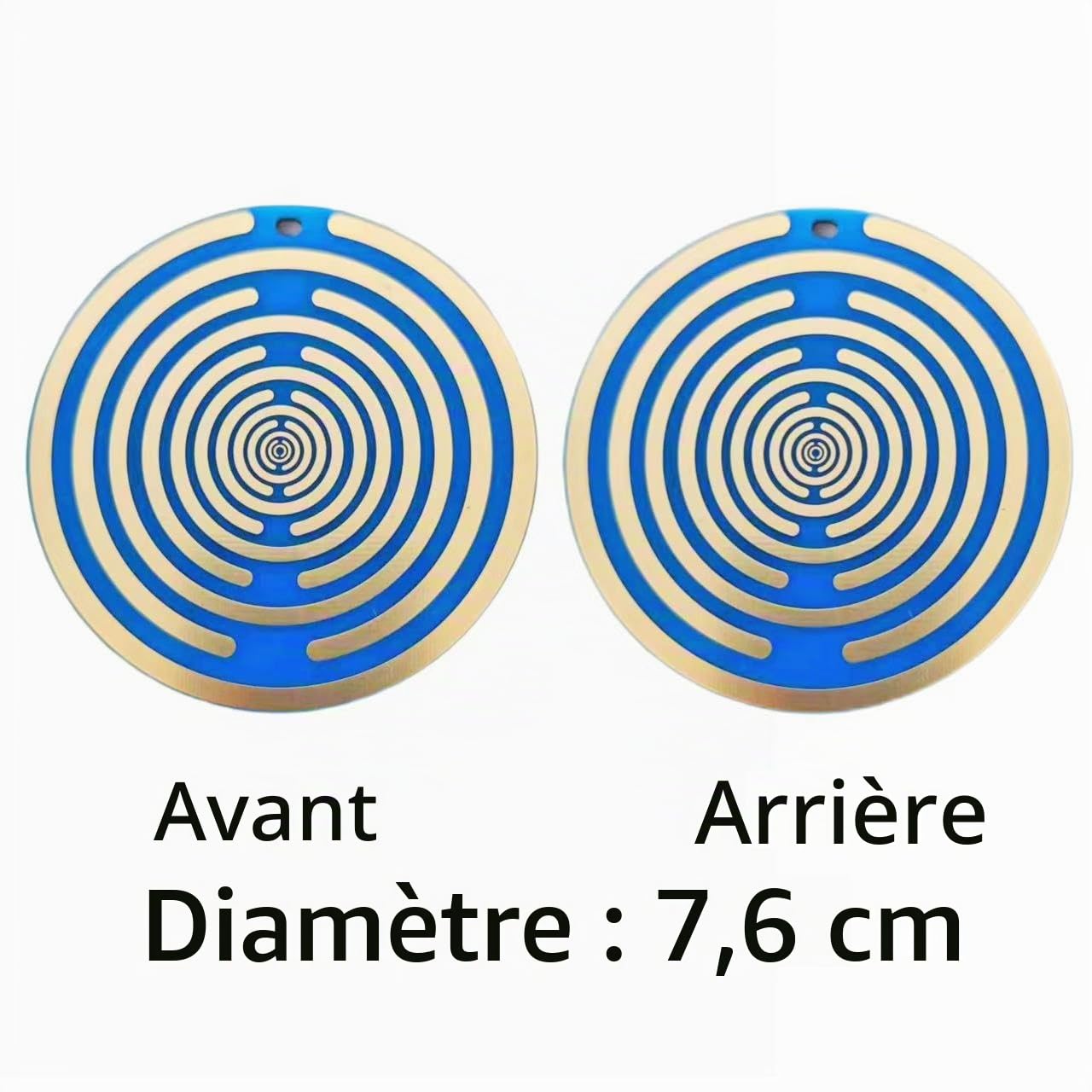 Lot de 5 disques polarisants Lakhovsky MWO Disk EMFS 7,6 cm Oscillateur multi-ondes Bobine d'énergie de l'eau et équilibrage harmonique - Inspiré par Georges Lakhovsky Blue Golden, Medium