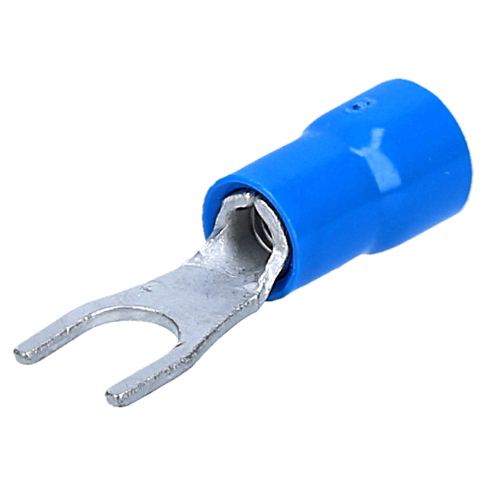 Kalitec - 360 Terminales de Cable Horquilla Aislados, M4-M8, 0,25-6 mm² | Conector de crimpado de cobre para instalaciones eléctricas en coche y hogar. Terminales de presión de alta conductividad.
