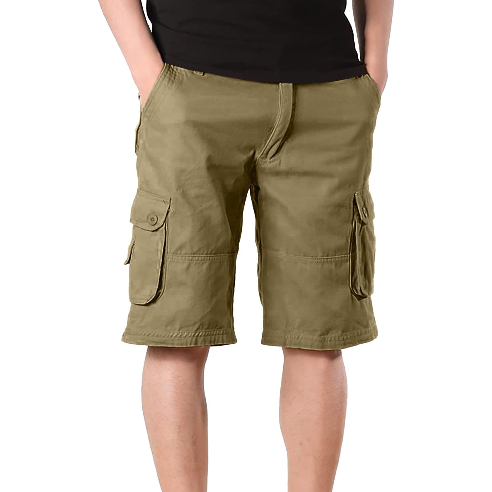 Short cargo multi-poches coton contre la chaleur en randonnée - 7