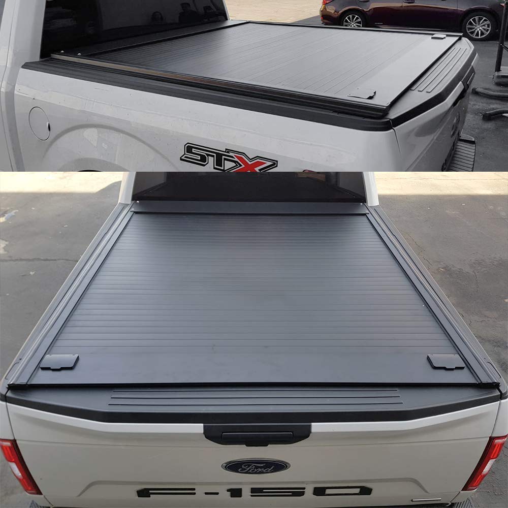Amazon Com Syneticusa Aluminum Retractable Low Profile Waterproof Tonneau Cover For 2019 2021 Silverado Sierra 1500 5 8 5 8ft Short Truck Bed Cargo Automotive