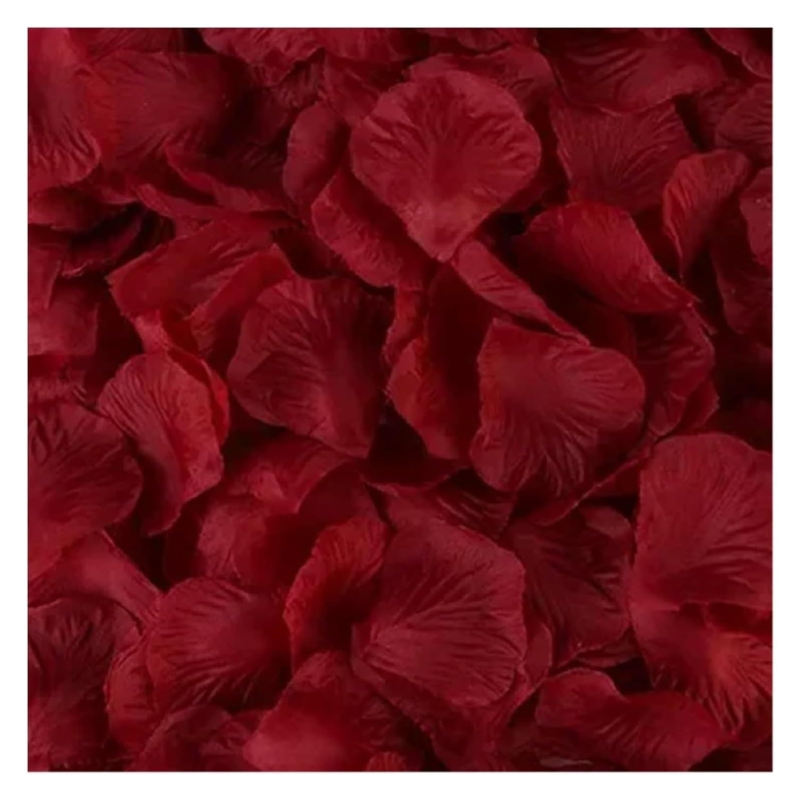 CYJAZNHH Artificial Silk Rose Petals, Multicolor, 2000 Pcs For Weddings(Wine Red)