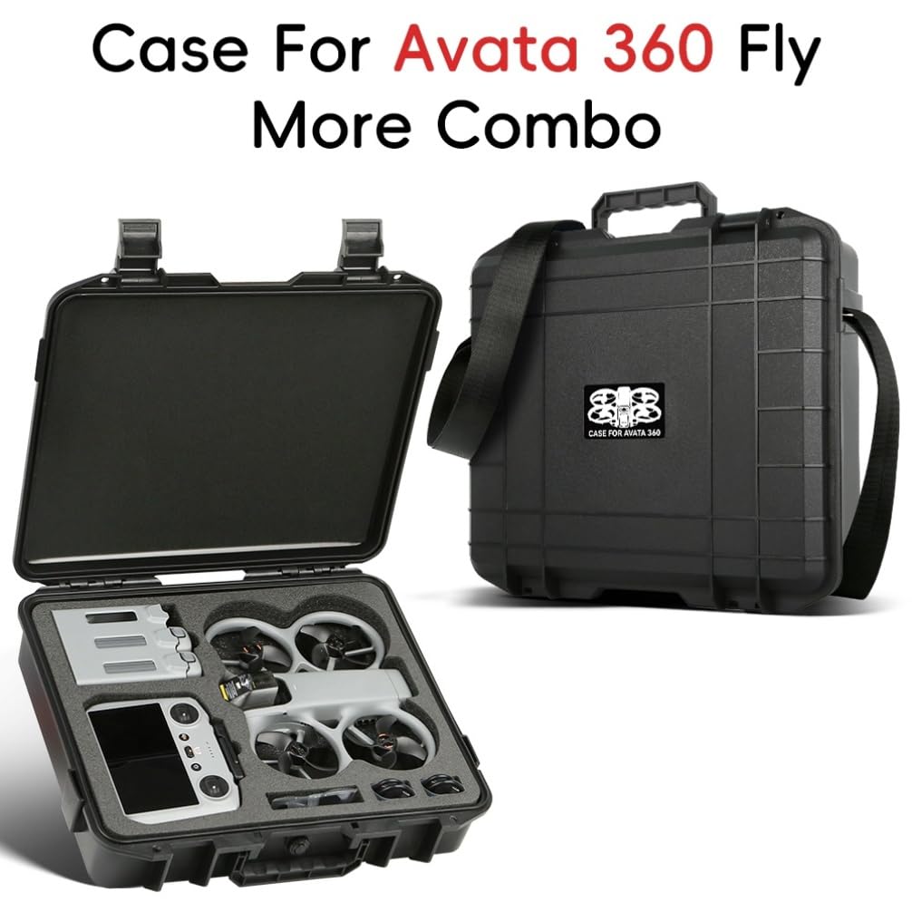 Caja a prueba de explosiones para DJI Avata 360 Fly More Combo bolsa de almacenamiento portátil impermeable a prueba de golpes carcasa rígida funda de transporte de viaje accesorios para drones