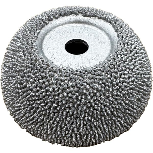 Rubberhog 2-1/2" x 1" Flared Contour Buffing Wheel - 390 SSG - 3/8" Arbor Hole