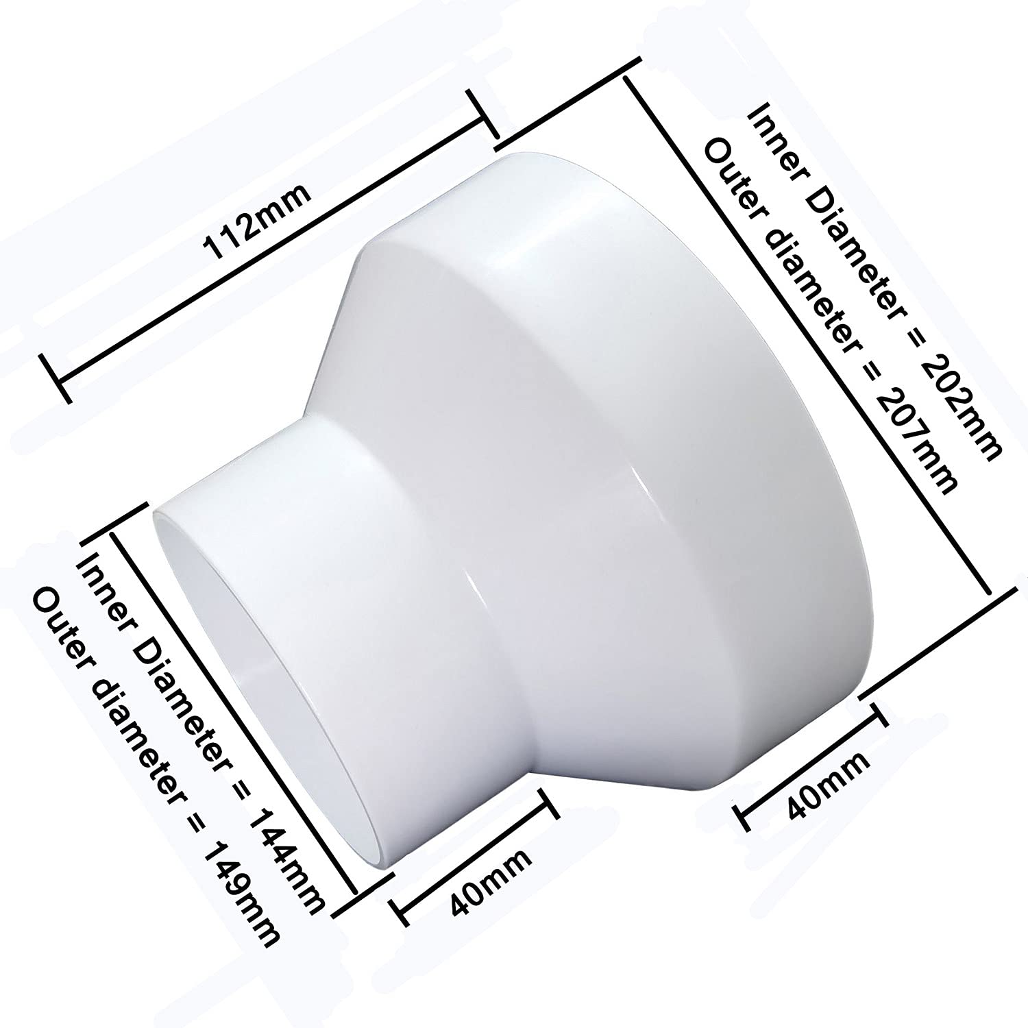 POUR LA VENTILATION Réducteur De Conduit D'air Adaptateur Réduction De Tuyau EUR 17,38 - FR POUR LA VENTILATION Réducteur De Conduit D'air Adaptateur Réduction De Tuyau EUR 17,38 - FR
