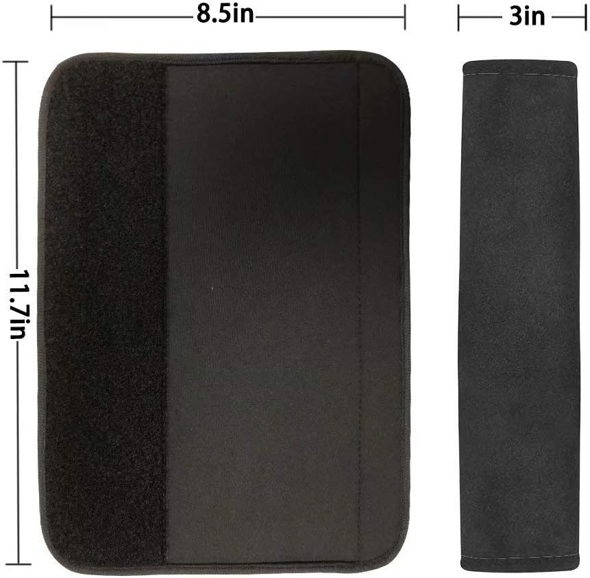 Dellukee Auto Seat Belt Cover Shoulder Seatbelt Pad for Adults Youth Kids Toddlers Car Truck SUV Airplane Car Seat Belt Pads Backpack Straps 2 PCS Leopard