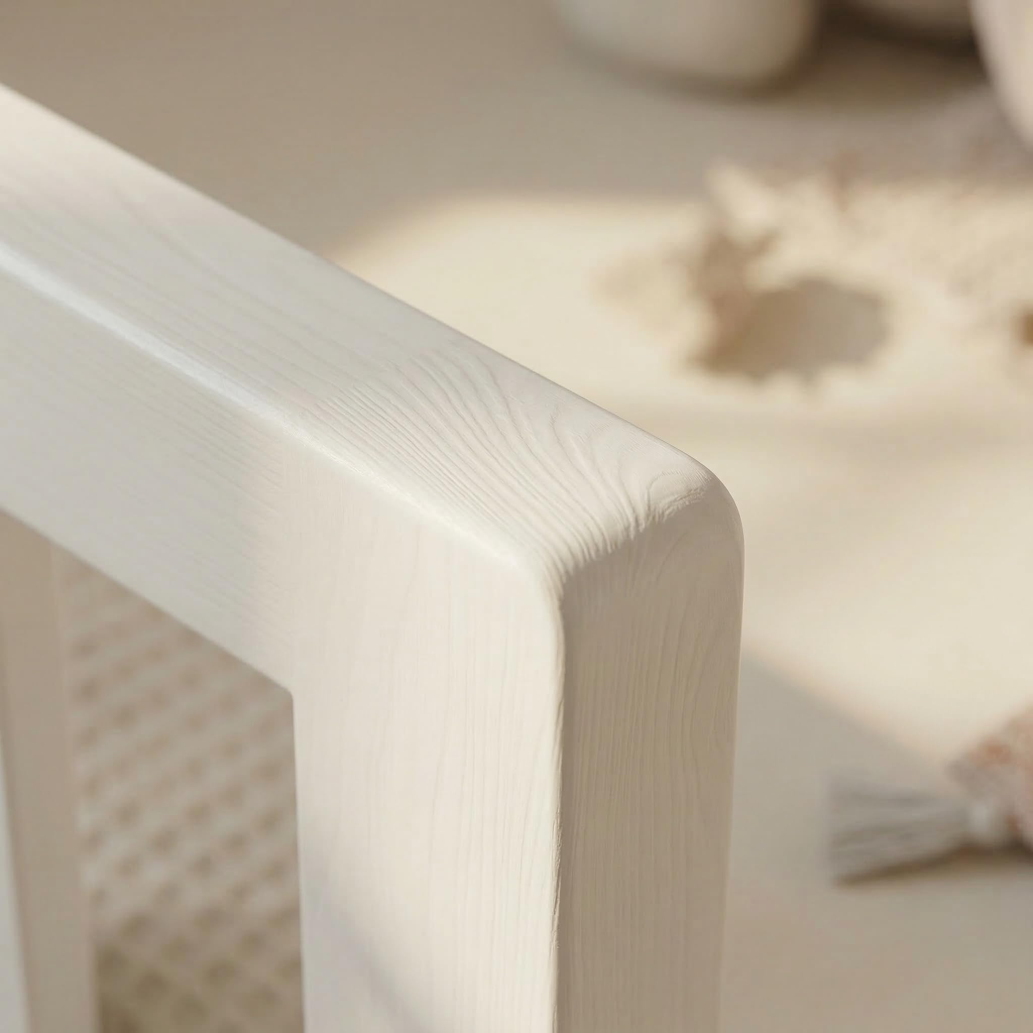 ecomi® Lettino per bambini 90x200 80x160 cm con protezione cadute e rete a doghe Bianco