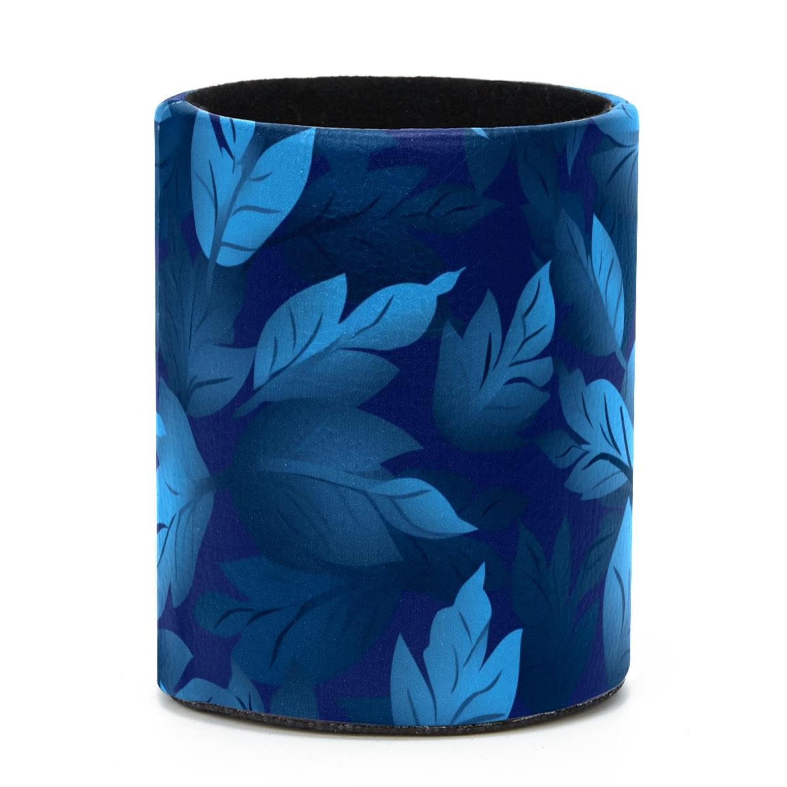 VAPOKF Round Pencil Holders for Desk, Artistic Leaves Pen Holders Pen Pot Makeup Brushes Storage Desktop Stationery Supplies Organiser for Home Office