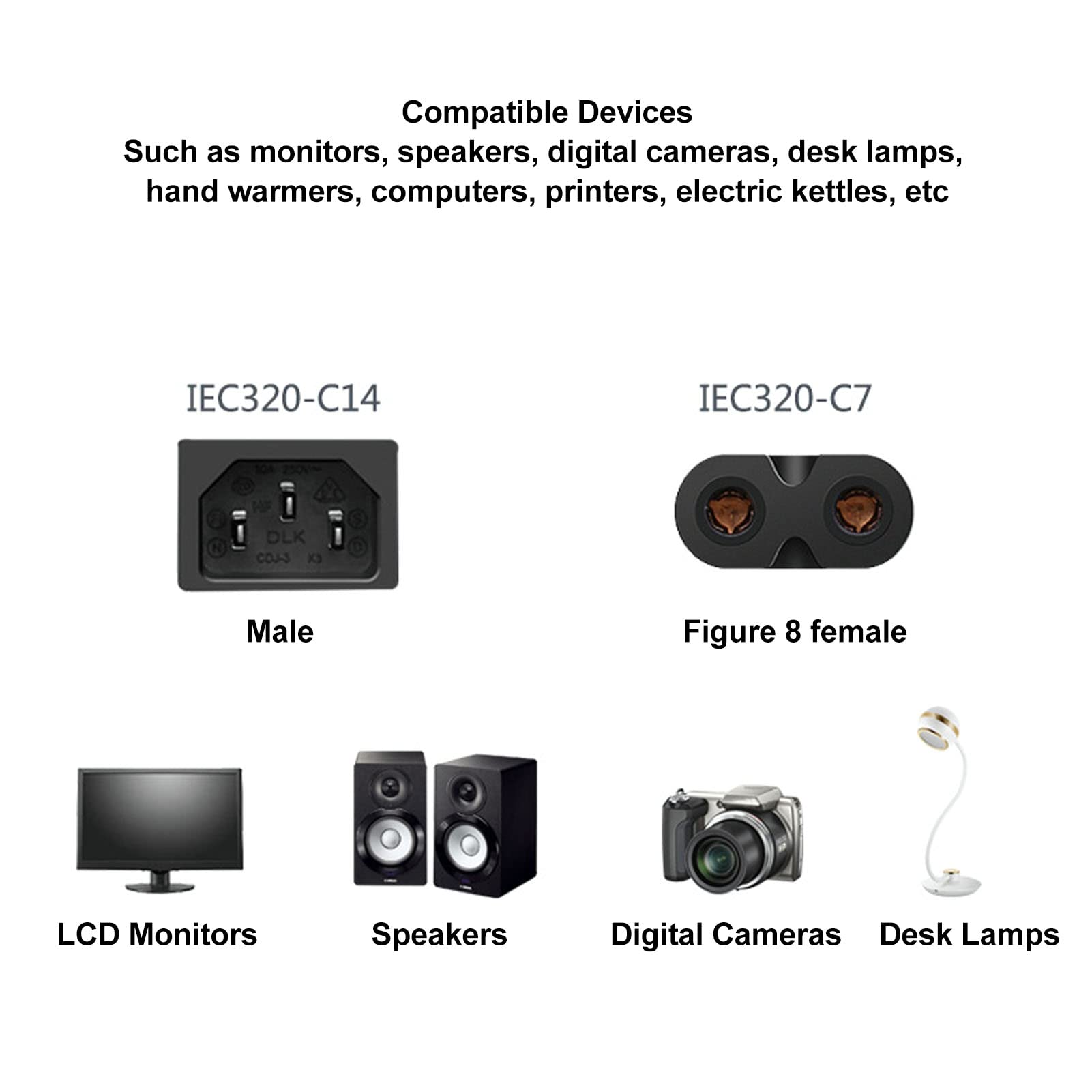EFB Elektronik EB515.2 adattatore de spina elettrica C14 C7 Nero