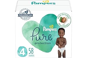 Pampers Swaddlers Diapers - Size 4, 58 Count (Overnight Protection)