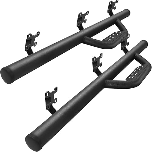 Estribos compatibles con Ford F250 F350 F450 F550 Super Duty Cab Regular Cab 2 modelos de una sola puerta, escalones laterales desplegables de acero