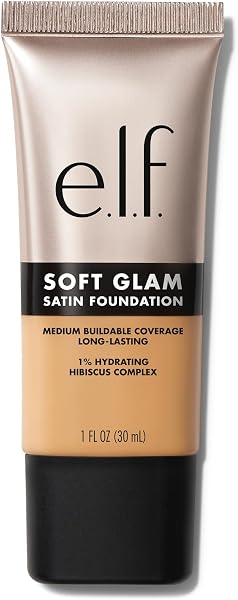 e.l.f. Soft Glam Foundation, Medium Coverage, Long-Lasting & Buildable Foundation For A Smooth, Satin Finish, Vegan & Cruelty-Free, 30 Medium Warm - 3