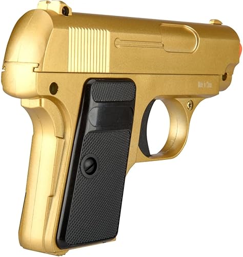 Miniatura 4 de GoldenBall Chaleco de resorte compacto Pocket MetalPolímero Pistola Airsoft - Oro