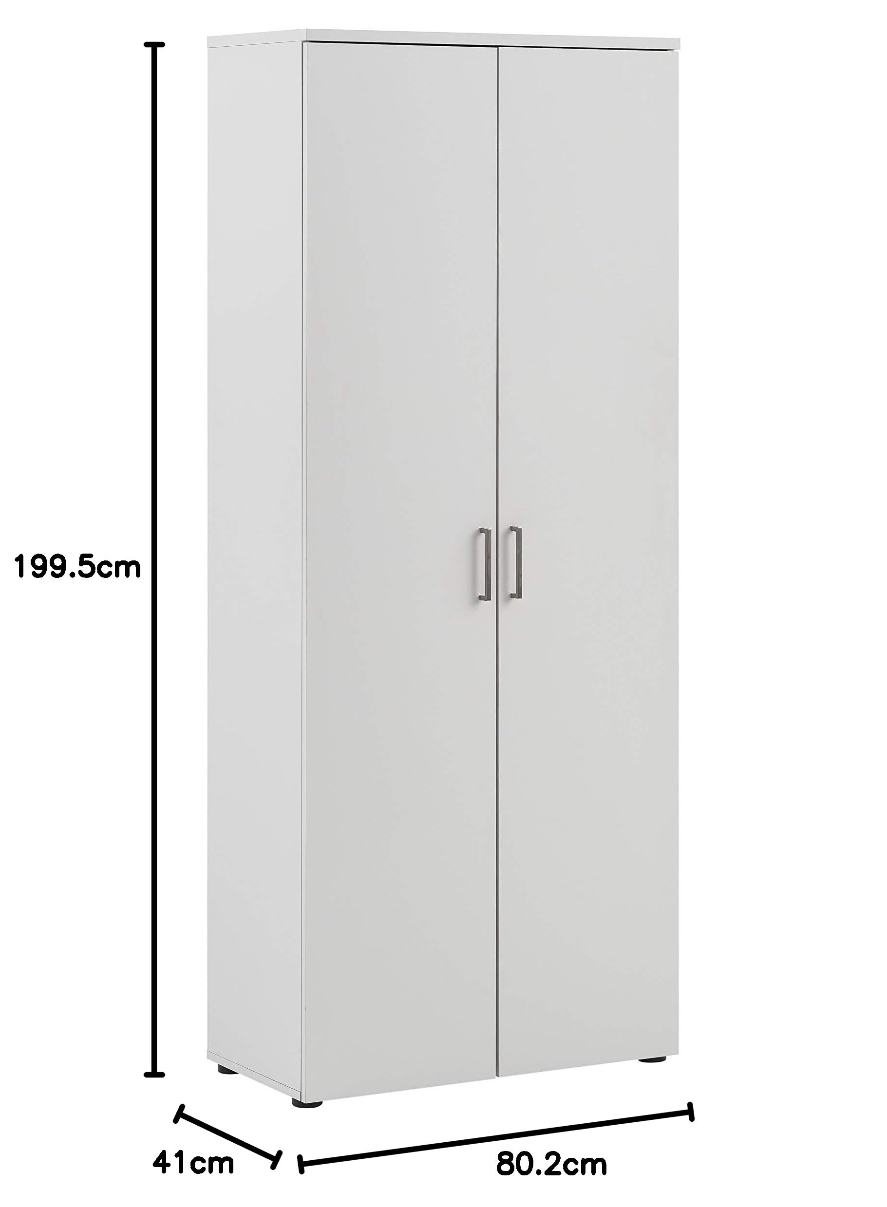 Aktenschrank Denver, 701492, Lichtgrau, ca. 80,2 x 41 x 199,7 cm
