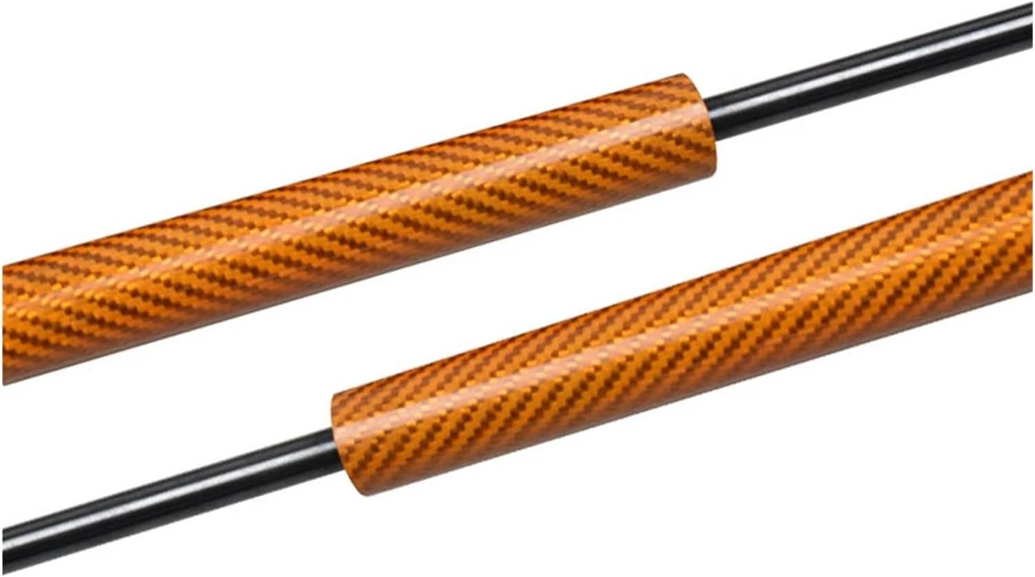 Hood Damper Compatible with 2016 2017 2018 2019 2020 2021 2022 Geely Boyue Compatible with Proton X70 Lift Support Rod Front Bonnet Piston Shock(Orange Carbon Fiber)