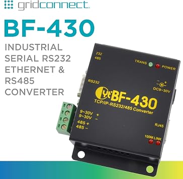 Industrial Serial RS232 Ethernet & RS485 Converter - BF-430