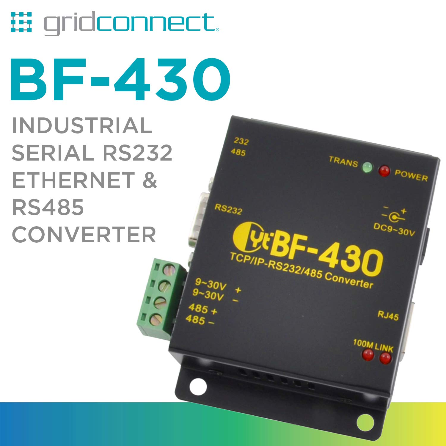 Convertitore industriale seriale RS232 Ethernet e RS485 - BF-430