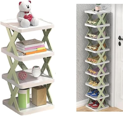 Organizador de almacenamiento de zapatos multicapa, zapatero creativo multicapa, fácil montaje y estructura estable, zapatero expandible para