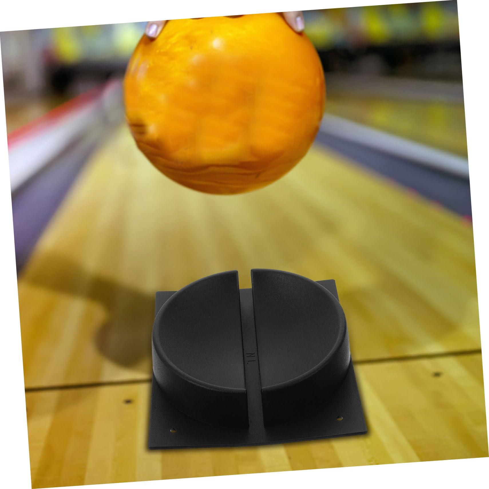 BESPORTBLE Porte-Boules de Bowling Stable en Noir, Base de Rangement | Sécurisé, Design Pratique, Usage pour Ballon Sportif, Format Simple pour Présentation
