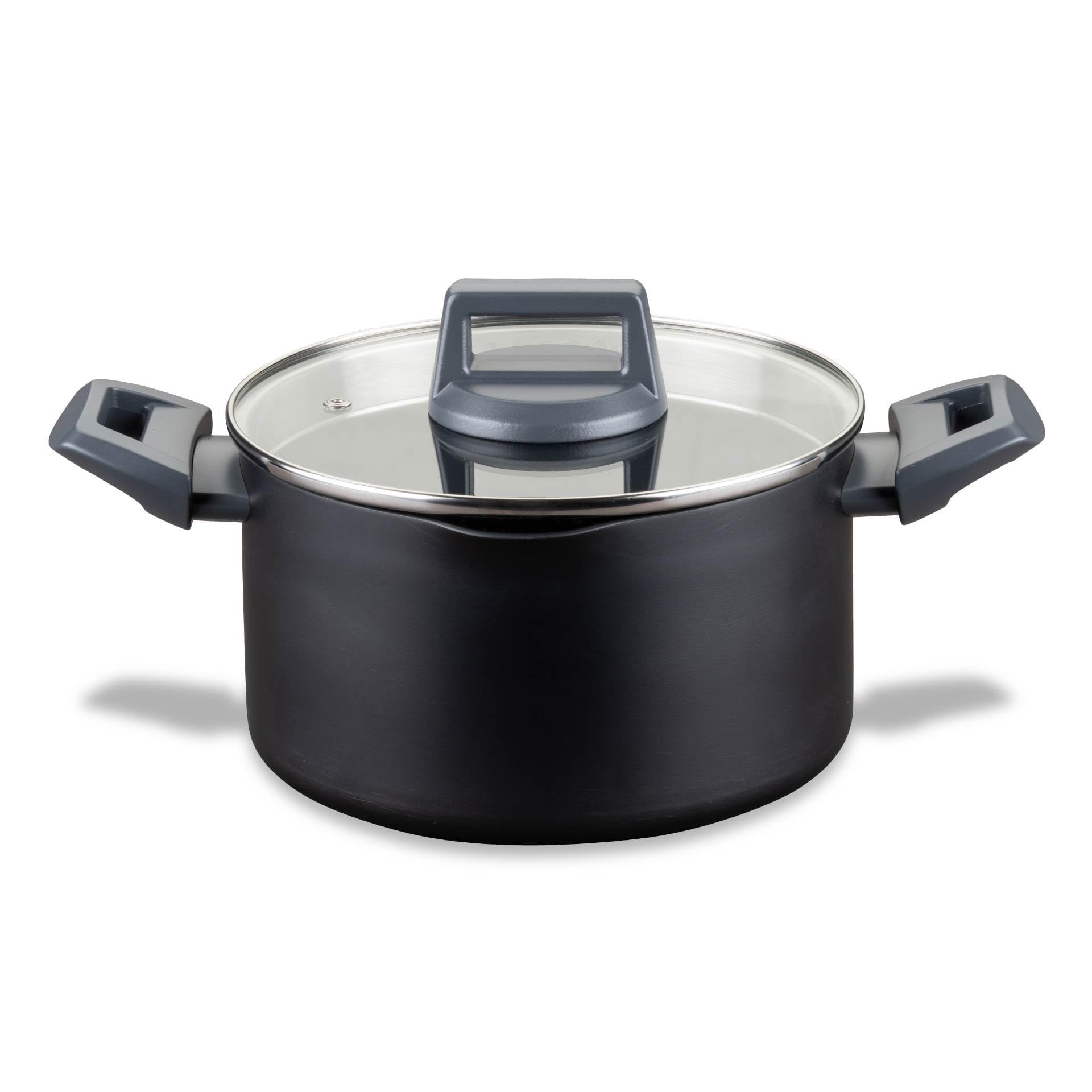FACKELMANN Kochtopf Statement 20cm – Topf mit keramischer Beschichtung – Recyceltes Aluminium mit Antihaft-Beschichtung – PFAS-frei, Hitzebeständiger Griff, Für alle Herdarten inklusive Induktion