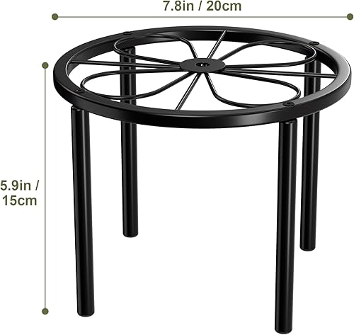 Miniatura 5 de Soporte para Plantas Chinpakden - Soporte para Plantas de 7.9 x 7.9 x 5.9 pulgadas, Elevador de Plantas para Jardín o Patio, Soporte de Flores de