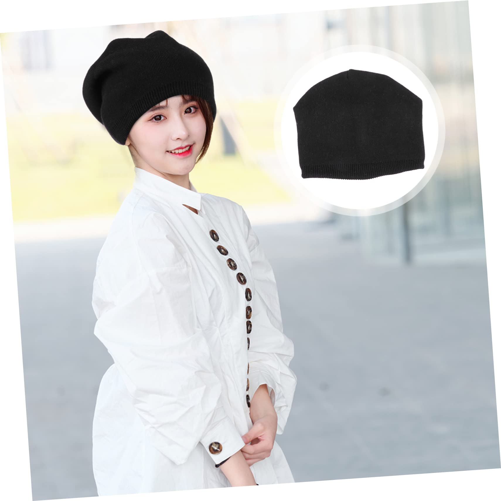 GALPADA 2 Uds Sombrero De Punto Plisado Sombreros De Mujer Sombreros De Invierno Para Hombres Sombrero De Hombre Sombrero De Invierno Para Hombres Gorros Para Hombres Para Mujeres
