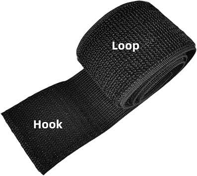 Elastic Straps Hook and Loop Fasteners Bands 2"x21.6" 4pcs